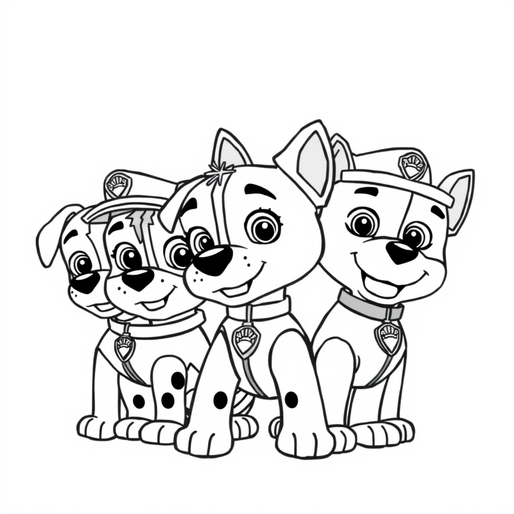Patrulla Canina - Libro de Colorear para Niños