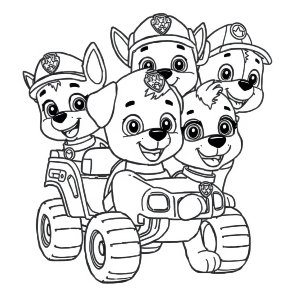Libro de Colorear de Patrulla de Cachorros