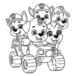 Libro de Colorear de Patrulla de Cachorros