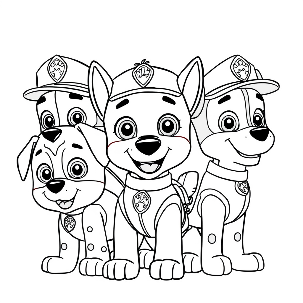 Libro para Colorear de Patrulla Canina