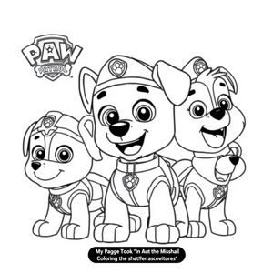 Libro para Colorear: Patrulla Canina