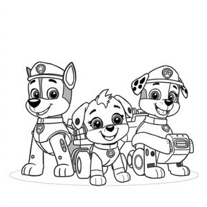 Libro para Colorear de Patrulla Canina