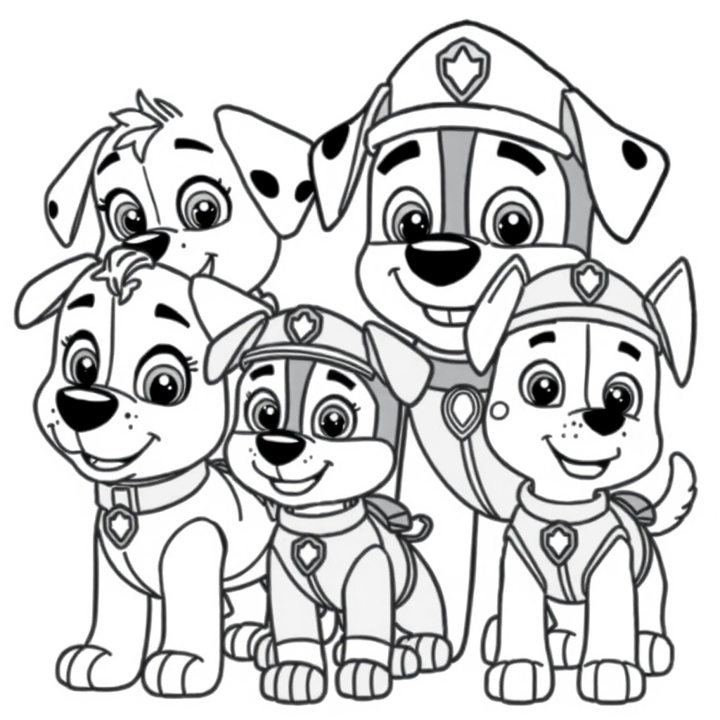 Libro para Colorear de PAW Patrol