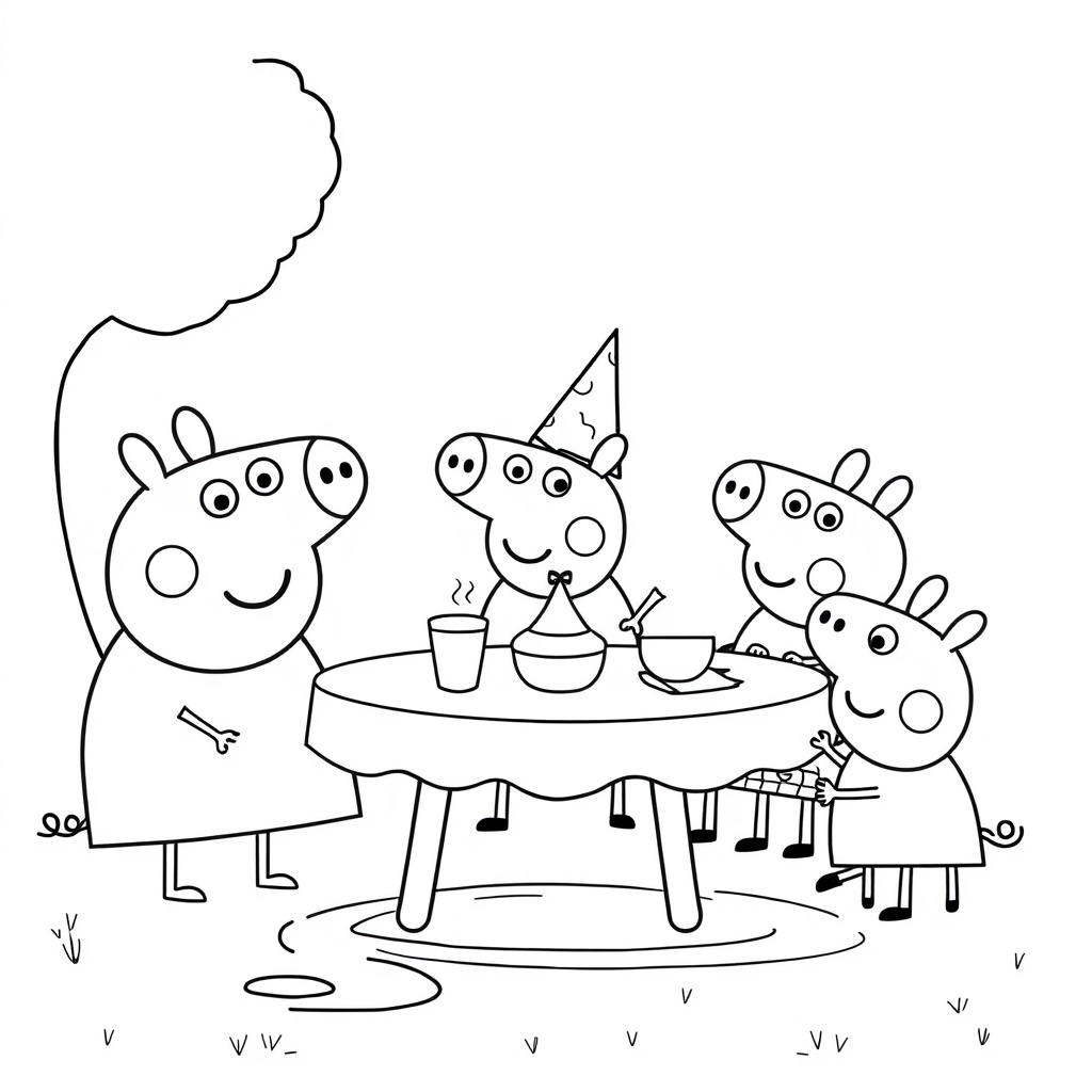 Libro para Colorear de Peppa Pig