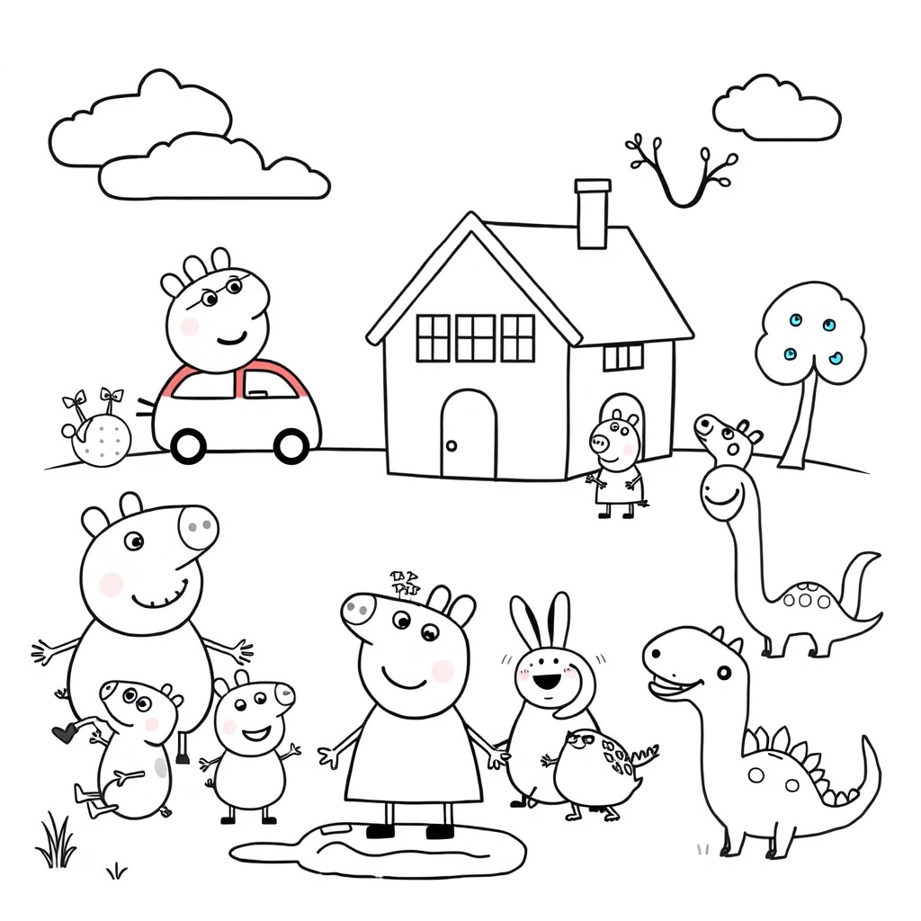 Libro para Colorear Peppa Pig