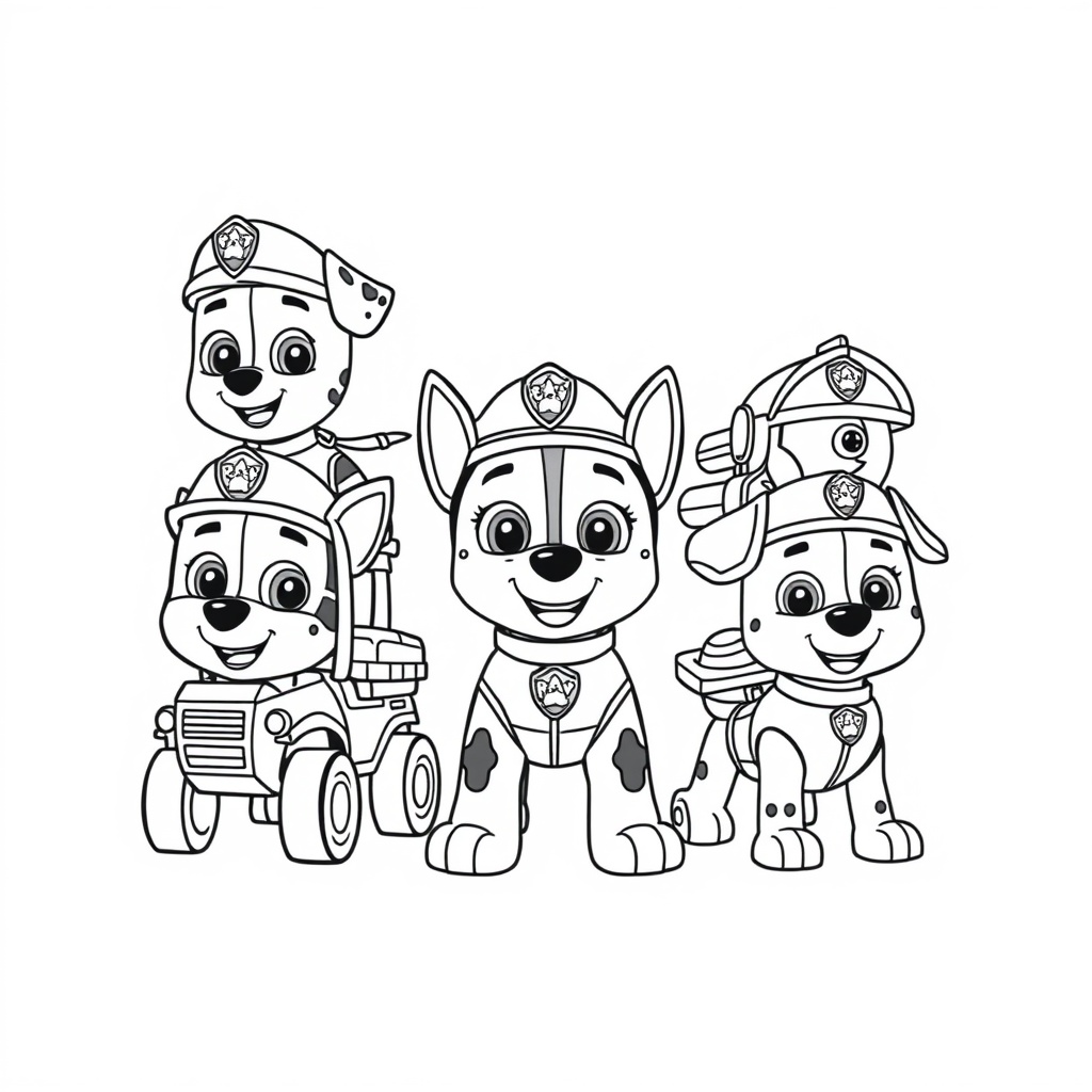 Libro para Colorear Patrulla Canina