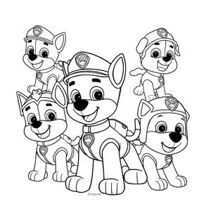 Libro para Colorear de Patrulla Canina
