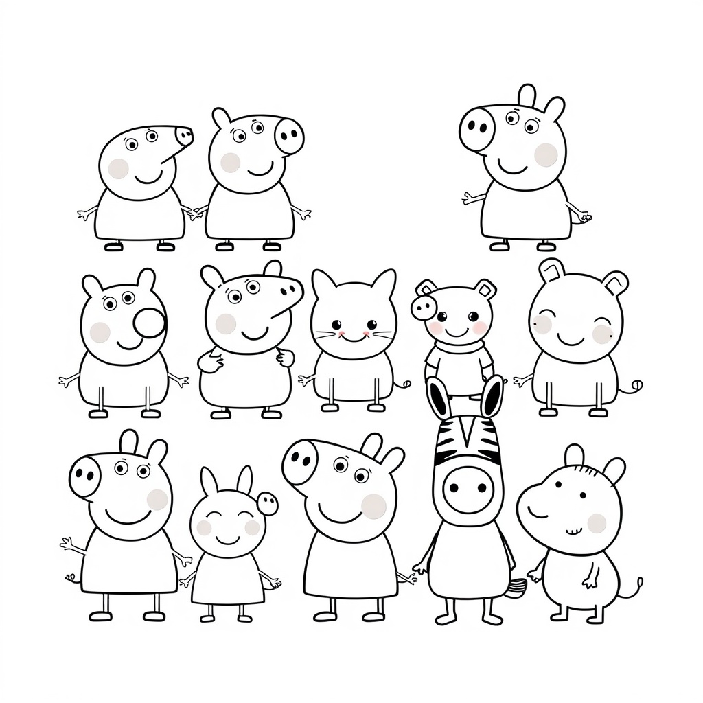 Libro de Colorear Peppa Pig