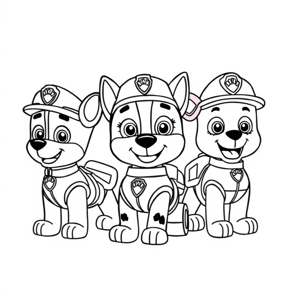 Libro para Colorear Patrulla de Cachorros
