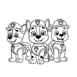 Libro para Colorear Patrulla de Cachorros
