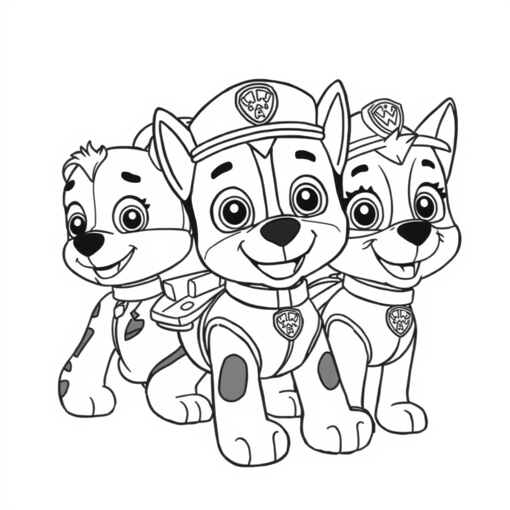 Libro para Colorear de Patrol Canino