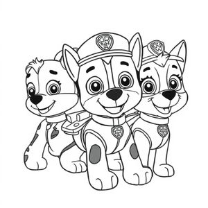 Libro para Colorear de Patrol Canino