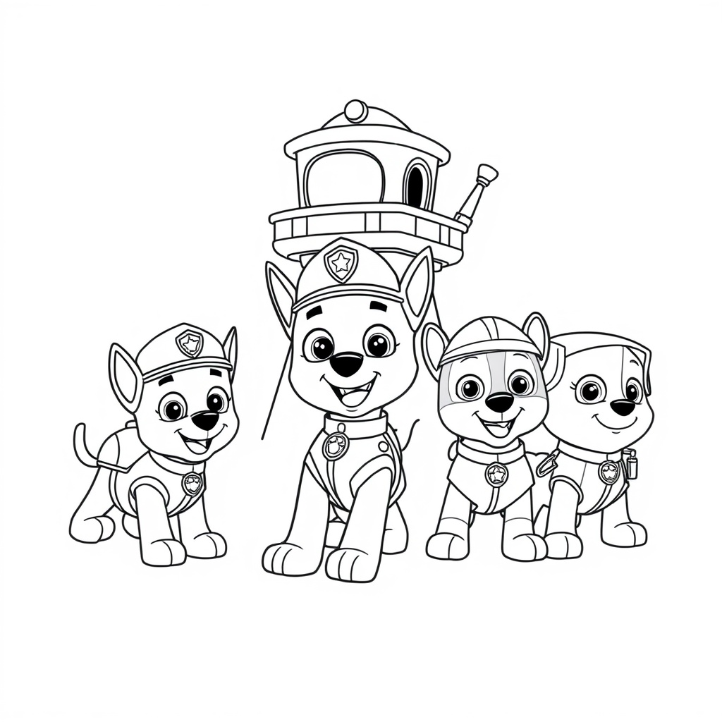 Libro para Colorear: Patrulla Canina - Acción y Diversión