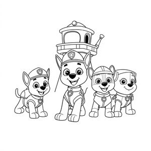 Libro para Colorear: Patrulla Canina - Acción y Diversión