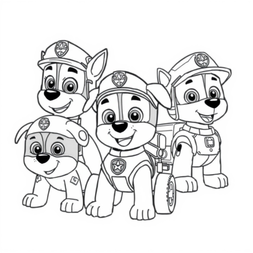 Libro para Colorear de PAW Patrol - Cachorros Heroicos