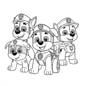 Libro para Colorear de PAW Patrol - Cachorros Heroicos
