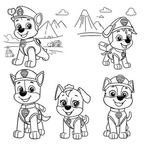 Libro para Colorear de La Patrulla Canina