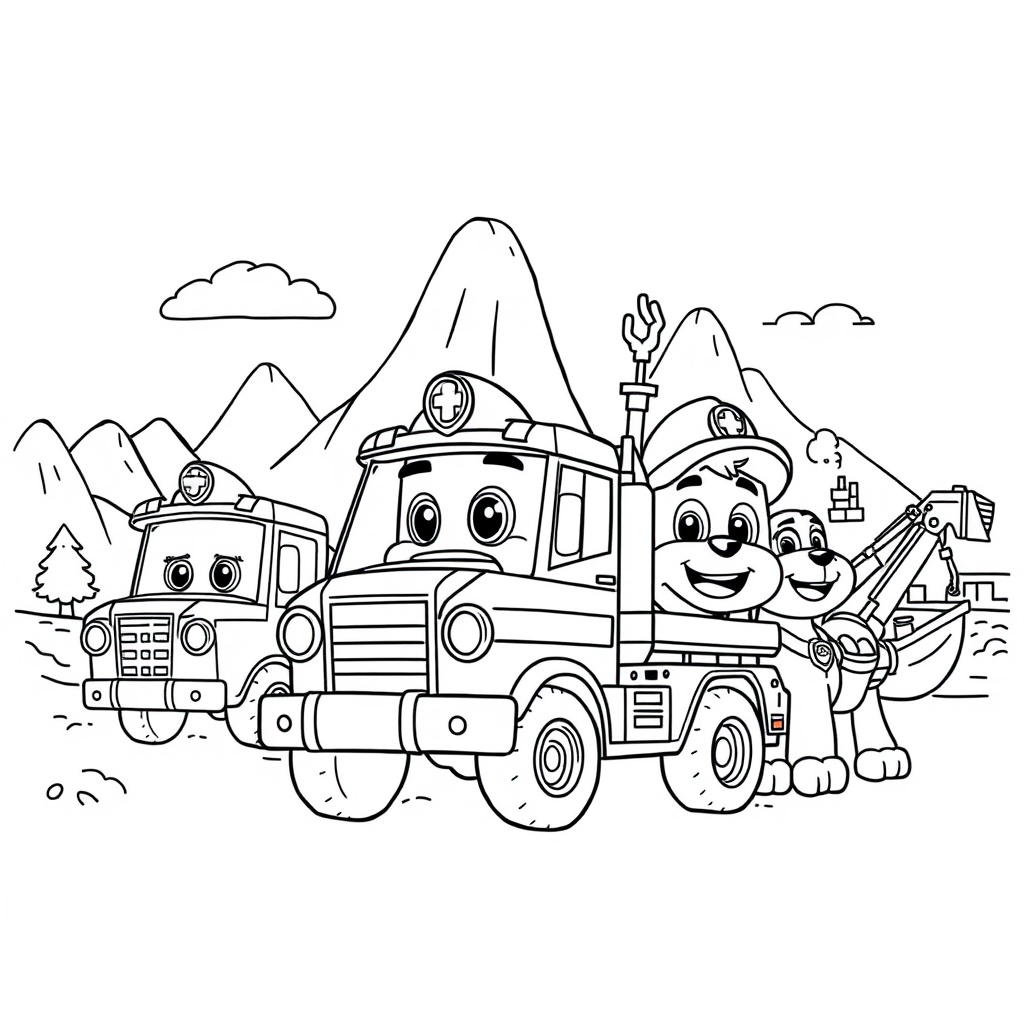 Libro para colorear: Patrulla Canina