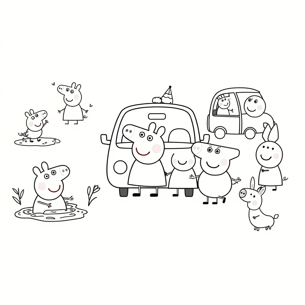 Libro para Colorear de Peppa Pig