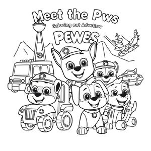 Libro para Colorear Patrulla de Cachorros