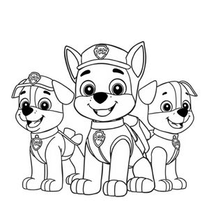 Psi Patrol - Kolorowanka Bohaterskiego Patrolu