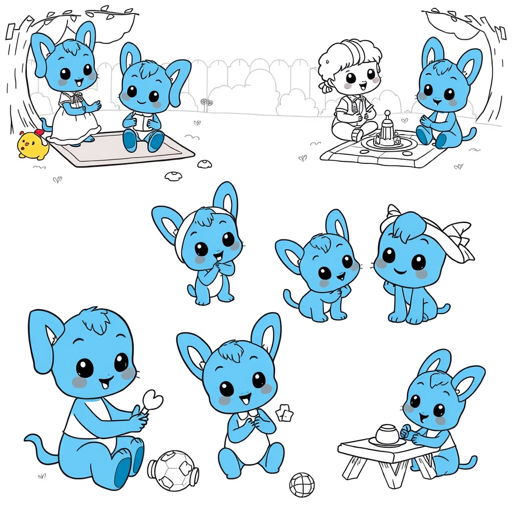 Libro de Colorear de las Aventuras de Bluey