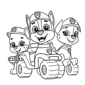 Patrulla de Cachorros: Libro para Colorear de Rescate