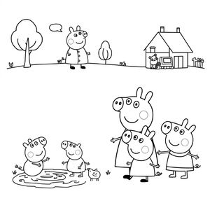 Aventuras de Peppa Pig - Libro para Colorear