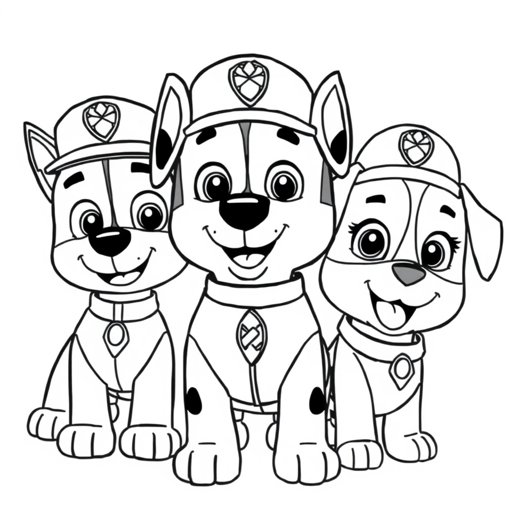 Libro para colorear de la Patrulla Canina