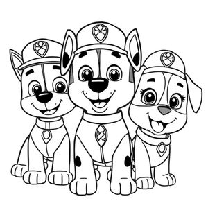 Libro para colorear de la Patrulla Canina