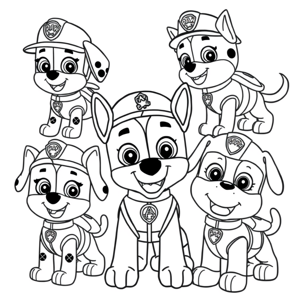 Kolorowanka: Przygody Psiego Patrolu