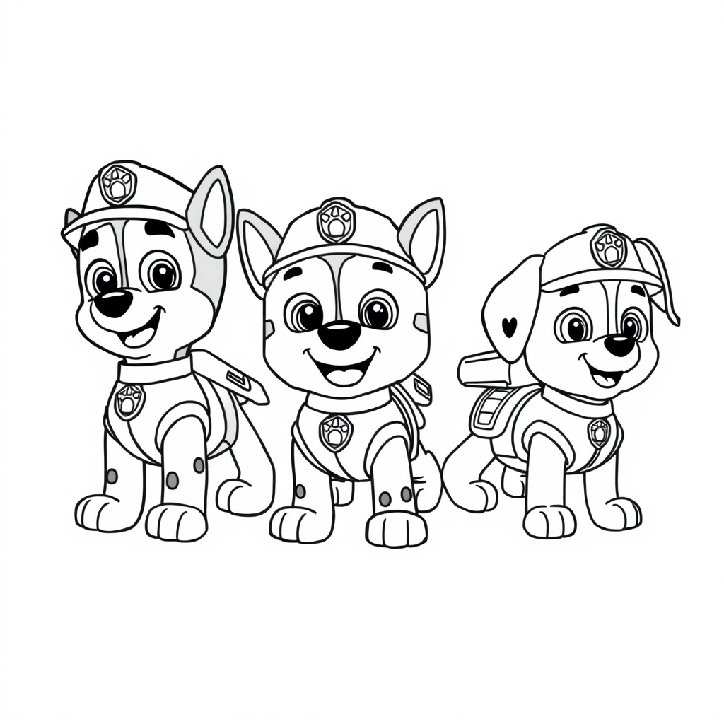 Kolorowanka Psi Patrol