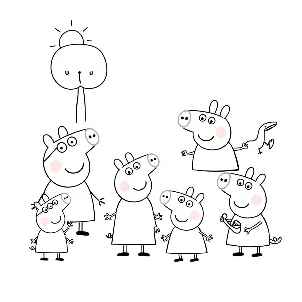 Kolorowanka - Świat Peppy