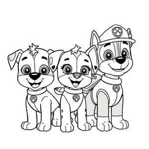 Libro para colorear: Patrulla Canina