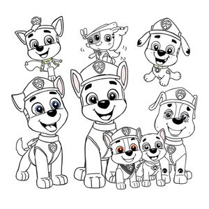 Libro para Colorear de Patrulla de Cachorros