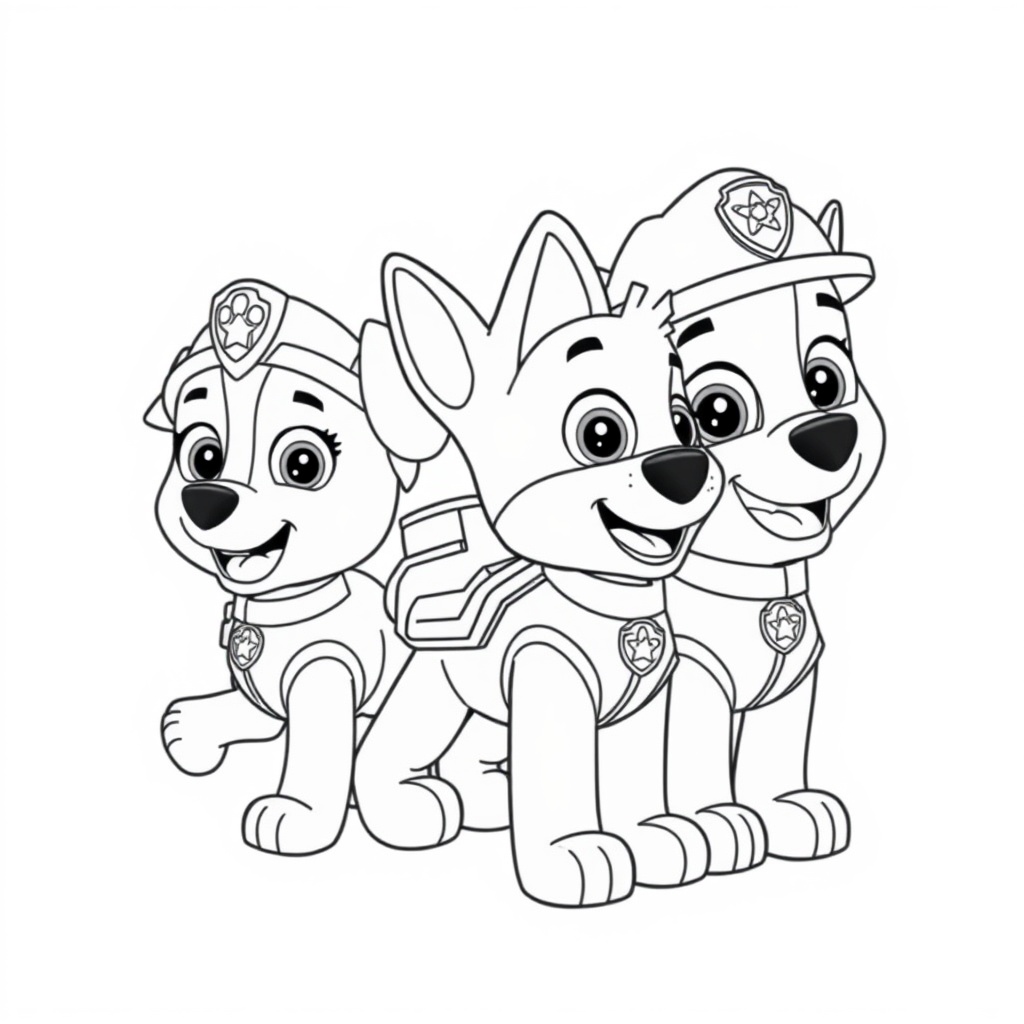 Paw Patrol - Libro de Colorear de Acción