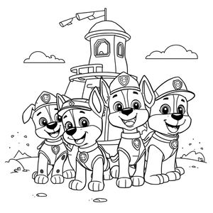 Libro para Colorear: Patrulla Canina