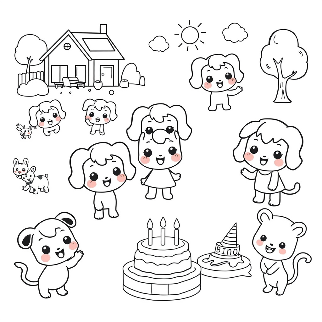 Libro para Colorear: Bluey y Amigos