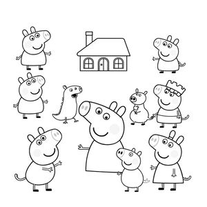 Libro para Colorear de Peppa Pig