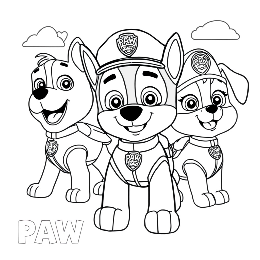 Libro para Colorear de Patrulla Canina