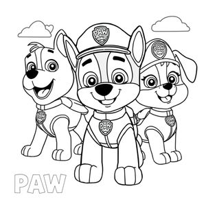 Libro para Colorear de Patrulla Canina