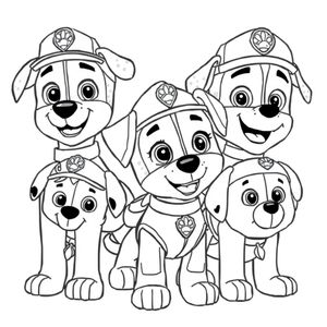Libro para Colorear de Patrulla de Cachorros