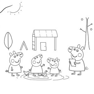 Libro para Colorear de Peppa Pig