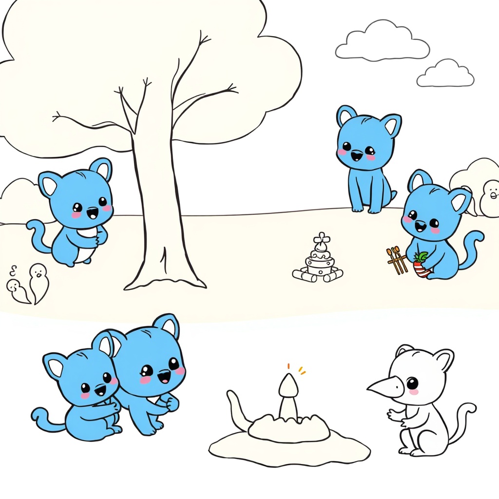 Bluey para Colorear: Aventuras en Familia