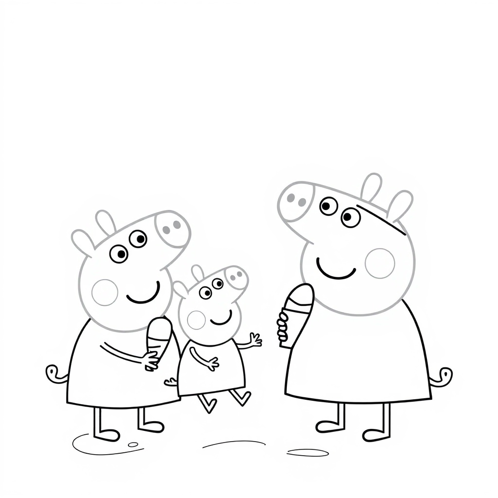 Libro para colorear de Peppa Pig