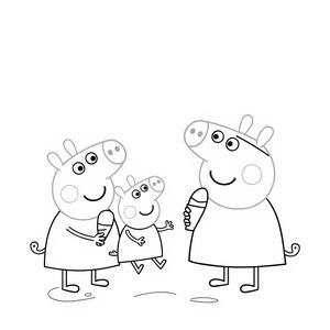 Libro para colorear de Peppa Pig