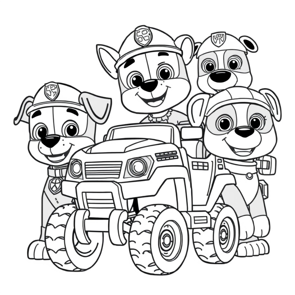Libro para Colorear de La Patrulla Canina