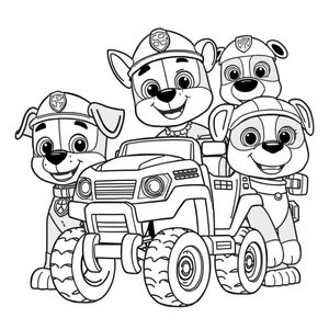 Libro para Colorear de La Patrulla Canina