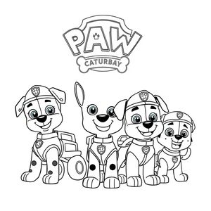 Libro para colorear: Patrulla de Cachorros