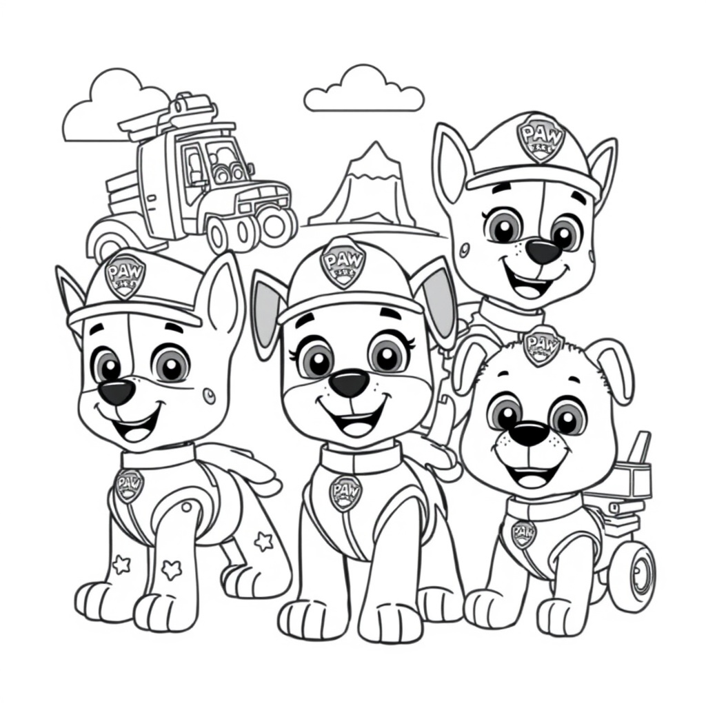 Libro para Colorear: Patrulla Canina